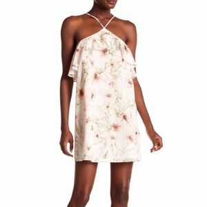 NWT Haute Hippie The Ashbury Flroal Mini Dress, Size Small, Color Cream Floral